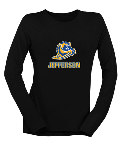 Jefferson Grizzlies Mascot #2 Women's Premium LS T-Shirt