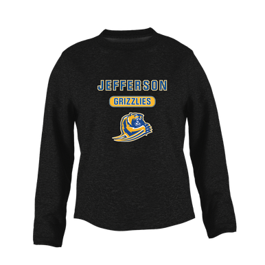 Jefferson Grizzlies Mascot #3 Women's Sweatshirt