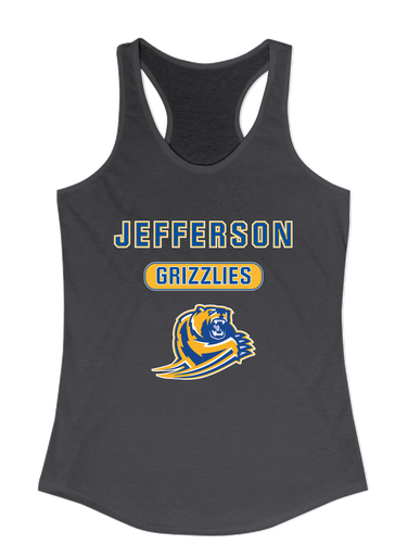 Jefferson Grizzlies Mascot #3 Women's Tank Top