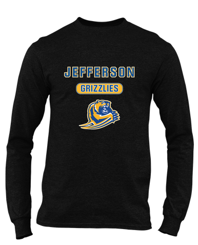 Jefferson Grizzlies Mascot #3 Men's Premium LS T-Shirt