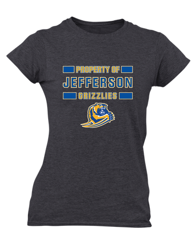 Jefferson Grizzlies Property Of Women's Premium SS T-Shirt