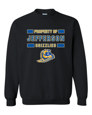 Jefferson Grizzlies Property Of Men's Sweatshirt