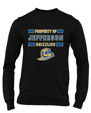 Jefferson Grizzlies Property Of Men's LS T-Shirt