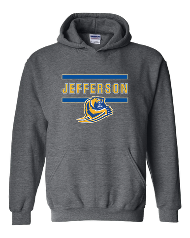 Jefferson Grizzlies Mascot #4 Men's Hoodie