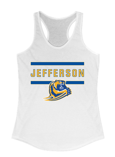 Jefferson Grizzlies Mascot #4 Women's Tank Top