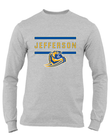 Jefferson Grizzlies Mascot #4 Men's Premium LS T-Shirt
