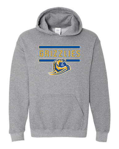 Jefferson Grizzlies Mascot #5 Men's Hoodie