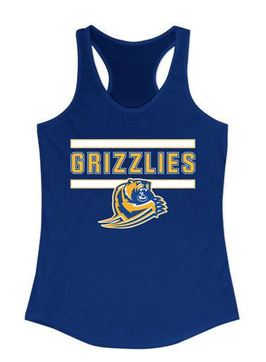 Jefferson Grizzlies Mascot #5 Women's Tank Top