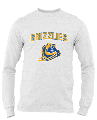 Jefferson Grizzlies Mascot #6 Men's LS T-Shirt