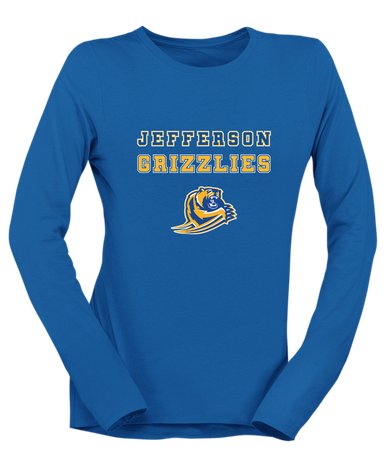 Jefferson Grizzlies Spirit Women's LS T-Shirt