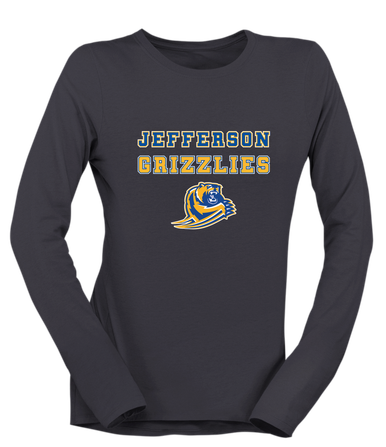 Jefferson Grizzlies Spirit Women's Premium LS T-Shirt