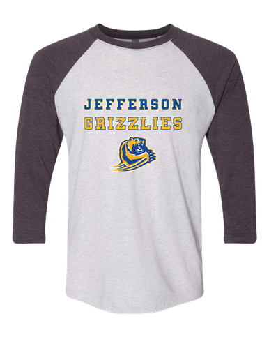 Jefferson Grizzlies Spirit Women's Baseball T-Shirt