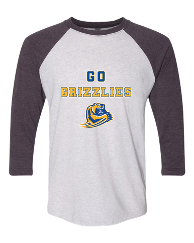 Jefferson Grizzlies Go Team Men's Baseball T-Shirt