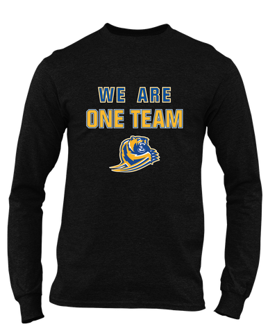 Jefferson Grizzlies We Are One Team Men's LS T-Shirt