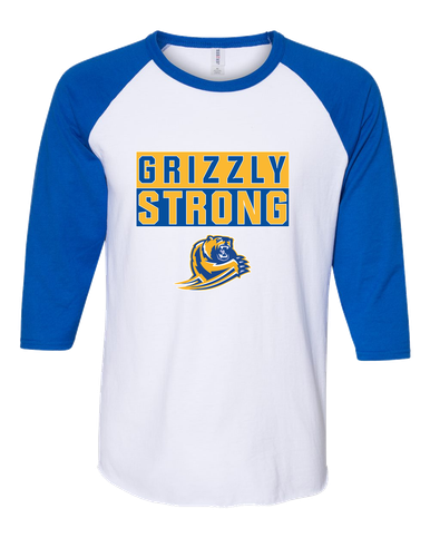 Jefferson Grizzlies Strong #1 Men's Baseball T-Shirt