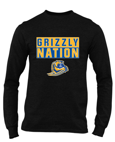 Jefferson Grizzlies Nation #1 Men's Premium LS T-Shirt