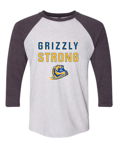 Jefferson Grizzlies Strong #2 Men's Baseball T-Shirt