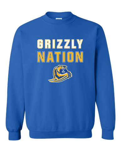 Jefferson Grizzlies Nation #2 Men's Sweatshirt