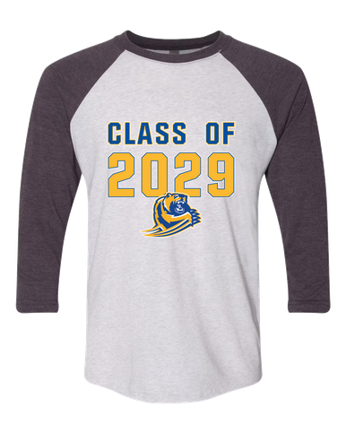 Jefferson Grizzlies Class of 2029 Men's Baseball T-Shirt