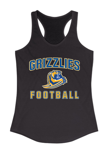 Jefferson Grizzlies Football #1 Women's Tank Top