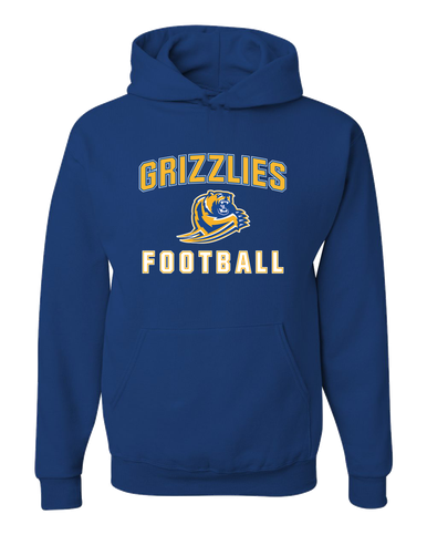 Jefferson Grizzlies Football #1 Men's Premium Hoodie