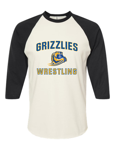 Jefferson Grizzlies Wrestling Men's Baseball T-Shirt