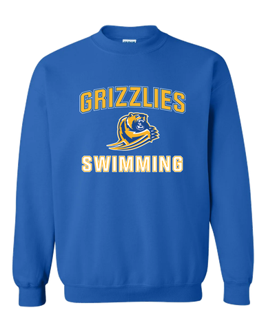 Jefferson Grizzlies Swimming Men's Sweatshirt