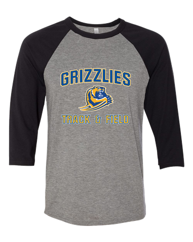 Jefferson Grizzlies Track & Field Women's Baseball T-Shirt