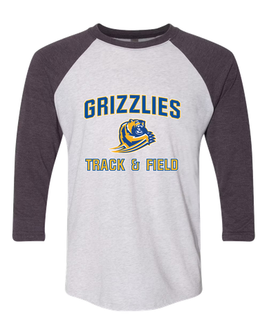 Jefferson Grizzlies Track & Field Men's Baseball T-Shirt