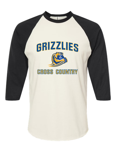 Jefferson Grizzlies Cross Country Women's Baseball T-Shirt