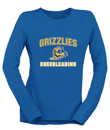 Jefferson Grizzlies Cheerleading Women's Premium LS T-Shirt