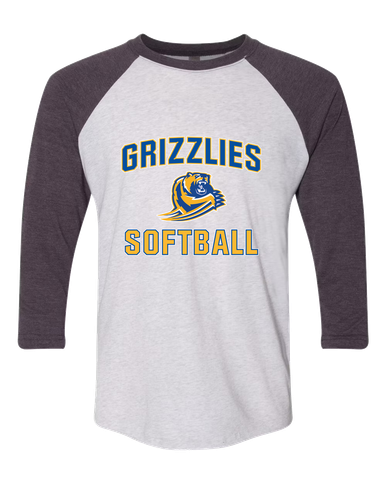 Jefferson Grizzlies Softball #1 Women's Baseball T-Shirt