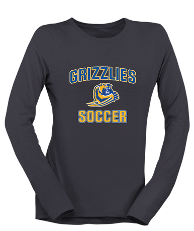 Jefferson Grizzlies Soccer #1 Women's LS T-Shirt