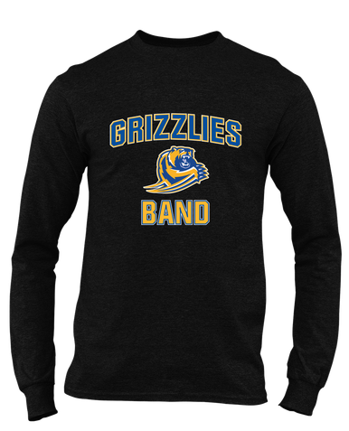 Jefferson Grizzlies Band # 1 Men's LS T-Shirt