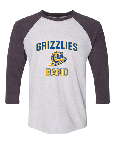 Jefferson Grizzlies Band # 1 Men's Baseball T-Shirt