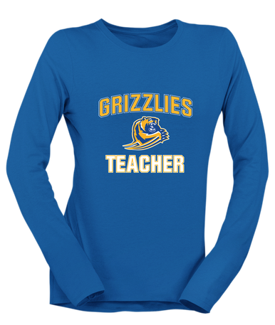 Jefferson Grizzlies Teacher Women's Premium LS T-Shirt