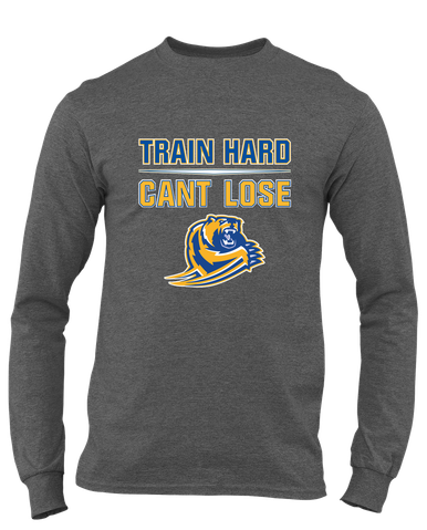 Jefferson Grizzlies Train Hard, Can't Lose Men's LS T-Shirt