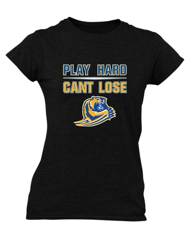 Jefferson Grizzlies Play Hard, Can't Lose Women's SS T-Shirt