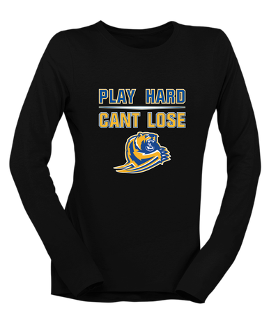 Jefferson Grizzlies Play Hard, Can't Lose Women's LS T-Shirt