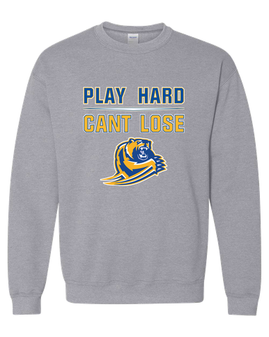 Jefferson Grizzlies Play Hard, Can't Lose Men's Sweatshirt
