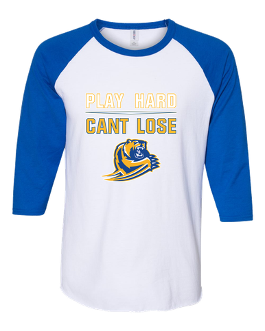 Jefferson Grizzlies Play Hard, Can't Lose Men's Baseball T-Shirt