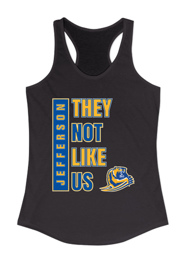 Jefferson Grizzlies They Not Like Us #1 Women's Tank Top