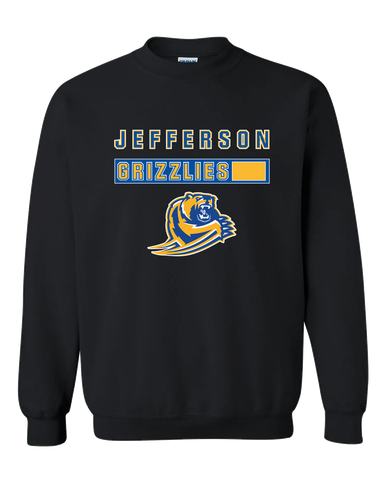 Jefferson Grizzlies Mascot #7 Men's Sweatshirt