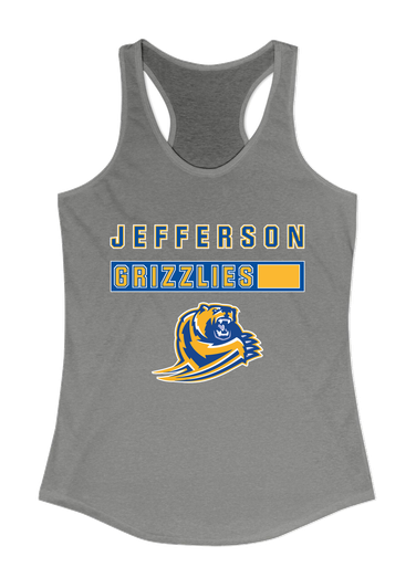 Jefferson Grizzlies Mascot #7 Women's Tank Top