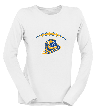 Jefferson Grizzlies Football #2 Women's Premium LS T-Shirt