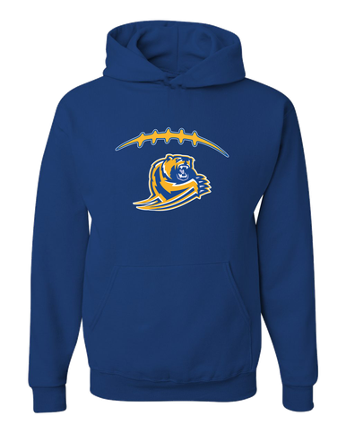 Jefferson Grizzlies Football #2 Men's Premium Hoodie