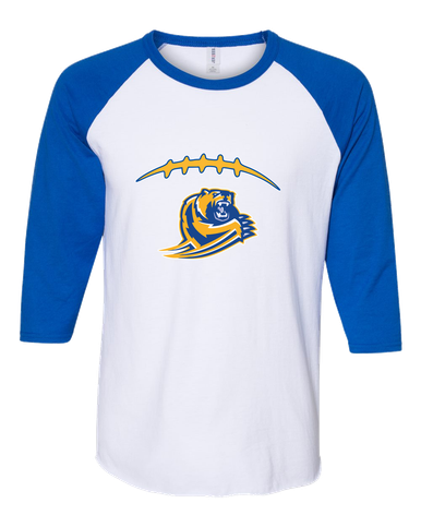 Jefferson Grizzlies Football #2 Men's Baseball T-Shirt