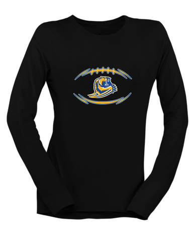 Jefferson Grizzlies Football #3 Women's LS T-Shirt