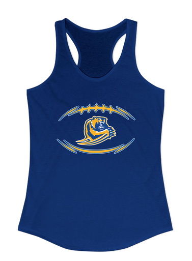 Jefferson Grizzlies Football #3 Women's Tank Top
