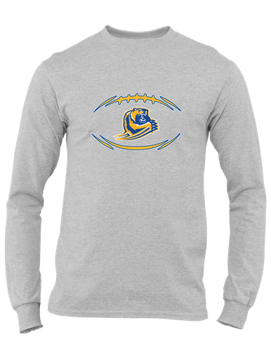 Jefferson Grizzlies Football #3 Men's LS T-Shirt